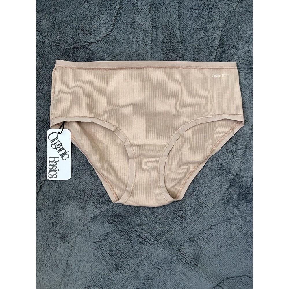 NEW Organic Basics Cotton Ribbed Brief Women’s Underwear Size XS